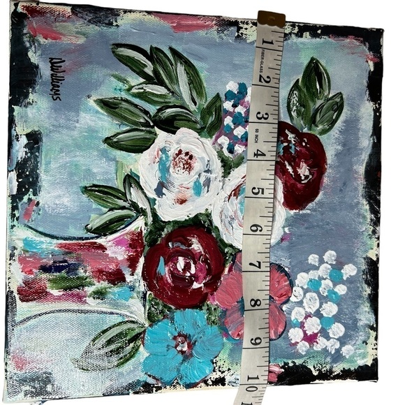 Abstract Blooms Impressionism 10 x 10” - Picture 12 of 13